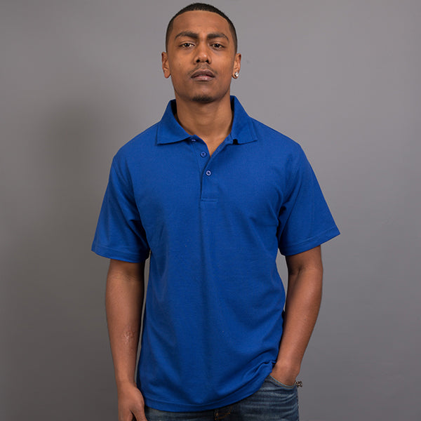 Sportage Men Raven Poly/Cotton Pique Knit Polo (9786)