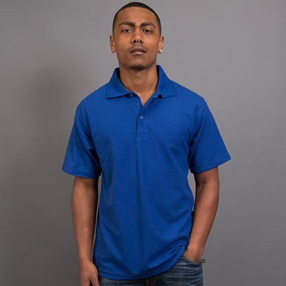 Sportage Men Raven Poly/Cotton Pique Knit Polo (9786)