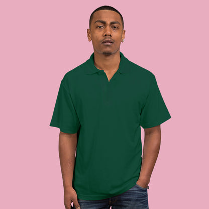Sportage Men Raven Poly/Cotton Pique Knit Polo (9786)