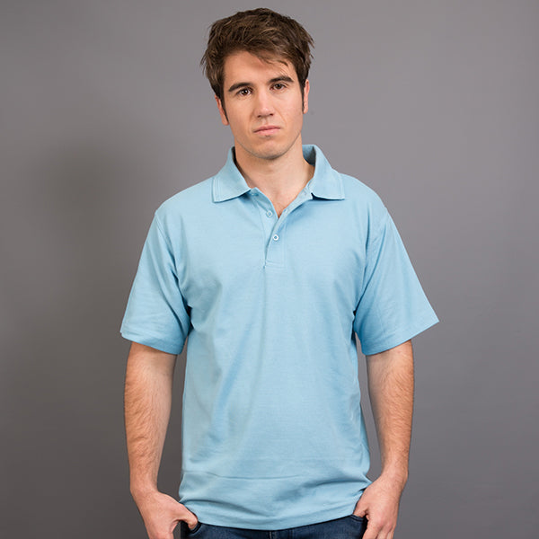 Sportage Men Raven Poly/Cotton Pique Knit Polo (9786)