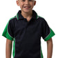 Be Seen-Be Seen Kids Polo Shirt With Striped Collar 3rd( 11 Navy Color )-Navy-Emerald-White / 6-Uniform Wholesalers - 2