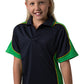 Be Seen-Be Seen Kids Polo Shirt With Striped Collar 3rd( 11 Navy Color )-Navy-Emerald-Yellow / 6-Uniform Wholesalers - 3