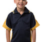 Be Seen-Be Seen Kids Polo Shirt With Striped Collar 3rd( 11 Navy Color )-Navy-Gold-White / 6-Uniform Wholesalers - 4