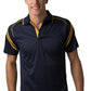 Be Seen-Be Seen Men's Sleeve Polo Shirt With Striped Collar 2nd( 8 Color )-Navy-Gold / S-Uniform Wholesalers - 1