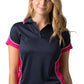 Be Seen-Be Seen Ladies Polo Shirt With Striped Collar 1st( 12 Color )-Navy-Hot Pink-White / 8-Uniform Wholesalers - 10