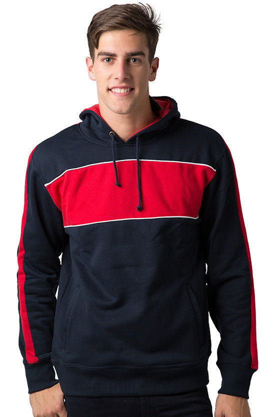 Be Seen-Be Seen Adults Three Toned Hoodie With Contrast-Navy-Red-White / XS-Uniform Wholesalers - 22