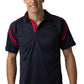 Be Seen-Be Seen Men's Sleeve Polo Shirt With Striped Collar 2nd( 8 Color )-Navy-Red / S-Uniform Wholesalers - 2
