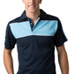 Be Seen-Be Seen Men's Polo With Contrast Shoulder-Navy-Sky-White / XS-Uniform Wholesalers - 8