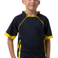 Be Seen-Be Seen Kids T-shirt With Pique Knit-Navy-Yellow / 6-Uniform Wholesalers - 9