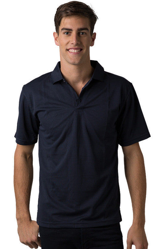 Be Seen-Be Seen Men's Plain Polo Shirt-Navy / S-Uniform Wholesalers - 6