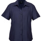 Biz Collection-Biz Collection Ladies Plain Oasis Shirt-S/S-Navy / 6-Uniform Wholesalers - 1