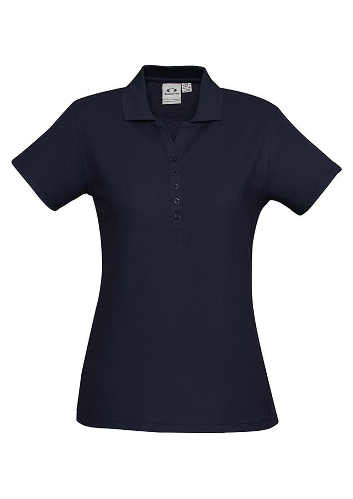 Biz Collection-Biz Collection Ladies Crew Polo(1st 10 Colours)-Navy / 8-Uniform Wholesalers - 4