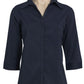 Biz Collection-Biz Collection Ladies Metro Shirt 3/4 Sleeve-Navy / 6-Corporate Apparel Online - 7