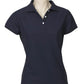Biz Collection-Biz Collection Ladies Neon Polo-Navy / 6-Uniform Wholesalers - 6