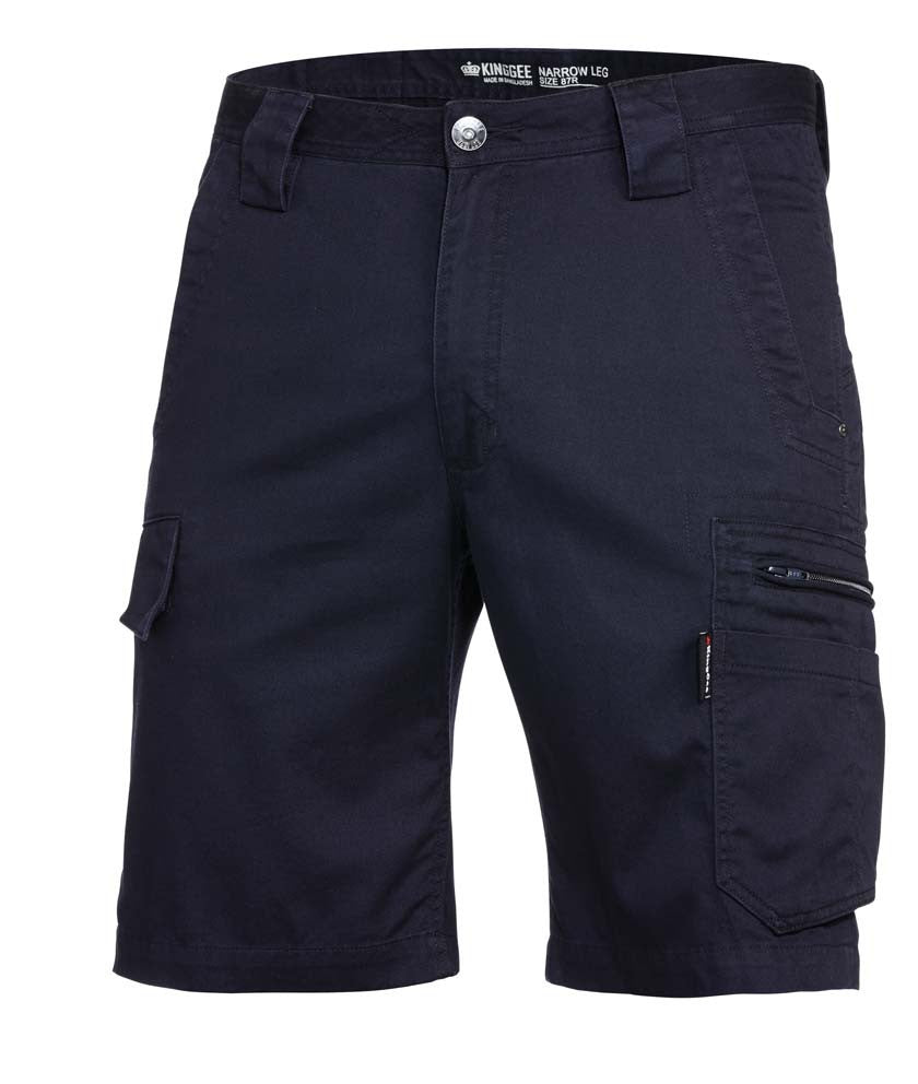 King Gee-King Gee Tradie Sum Shorts-Oiled Navy / 82R-Uniform Wholesalers - 3