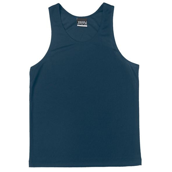 JB's Wear-JB's Kids Poly Singlet-Navy / 4-Uniform Wholesalers - 5