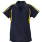 Biz Collection-Biz Collection Ladies Flash Polo 1st ( 11 Colour )-Navy / Gold / 8-Uniform Wholesalers - 10
