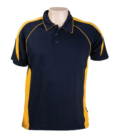 Australian Spirit-Aus Spirt Olympikool Mens Polo 1st ( 10 Colour )-Navy / Gold / S-Uniform Wholesalers - 11