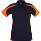 Biz Collection-Biz Collection Ladies Talon Polo-Navy/Orange / 8-Uniform Wholesalers - 3