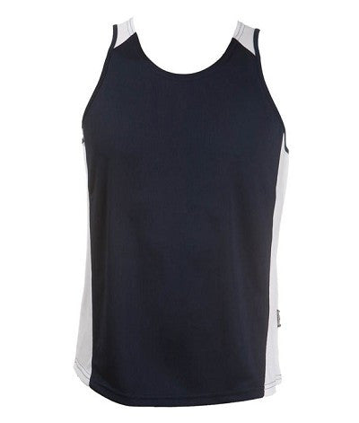 Australian Spirit-Aus Spirt Olympikool Ladies Singlet 2nd ( 9 Colour )-Navy / White / 8-Uniform Wholesalers - 5