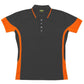 Ramo-Ramo Ladies Contrast Polo-New Charcoal/Orange / 8-Uniform Wholesalers - 5
