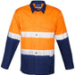 Syzmik-Syzmik Rugged D/N Vented Shirt-Orange/Navy / S-Uniform Wholesalers - 3