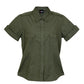 Ramo-Ramo Ladies Military Short Sleeve Shirt-Olive / 8-Uniform Wholesalers - 9