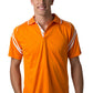 Be Seen-Be Seen Men's Sleeve Polo Shirt With Striped Collar 2nd( 8 Color )-Orange-White / S-Uniform Wholesalers - 4