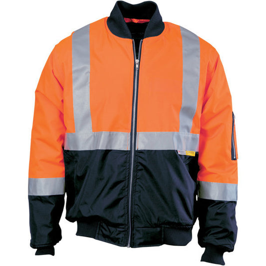 DNC Hivis 2 Tone Bomber Jacket With Csr R/tape (3762)