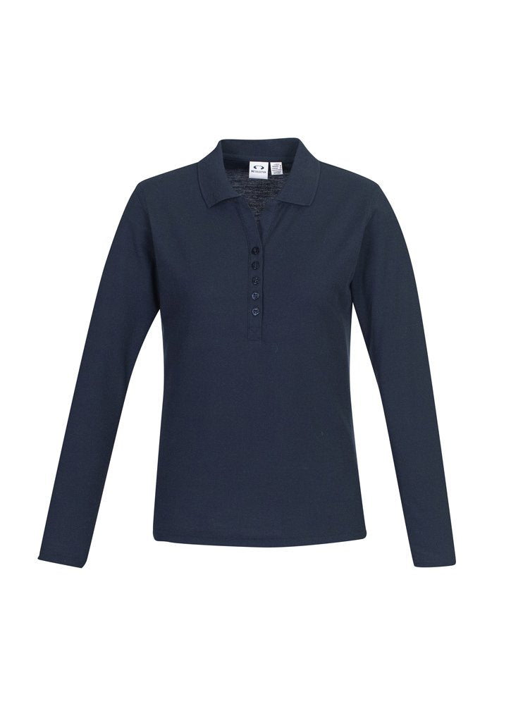 Biz Collection Womens Crew L/S Polo (P400LL)