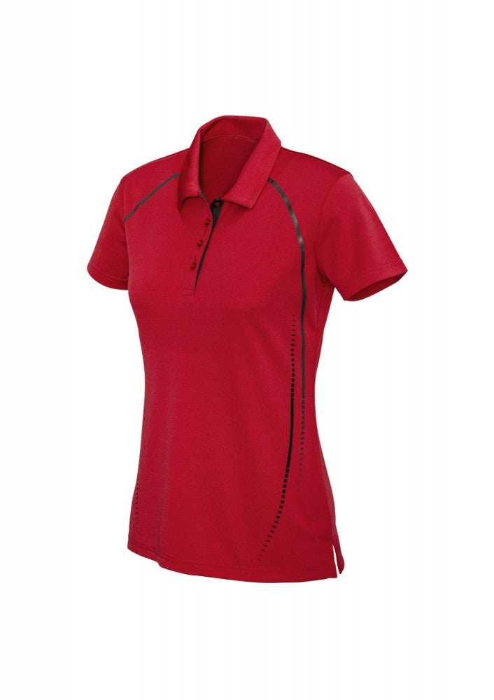 Biz Collection-Biz Collection LadiesCyber Polo-8 / RED/SILVER-Uniform Wholesalers - 5