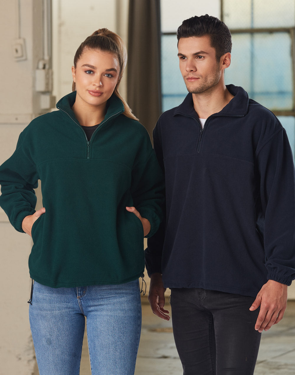 Winning-Spirit-Unisex-MT-Buller-Half-Zip-Polar-Fleece-Pullover