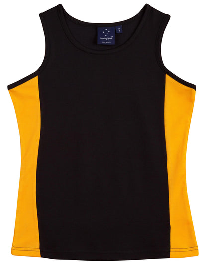 Winning Spirit Ladies' Teammate TrueDry Contrast Singlet (TS17)