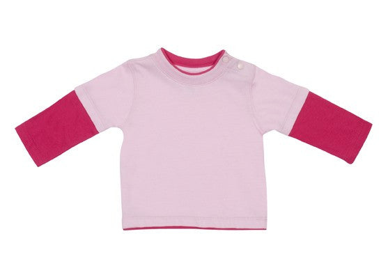 Ramo-Ramo Double Sleeve-Pink/Hot Pink / 00-Uniform Wholesalers - 7
