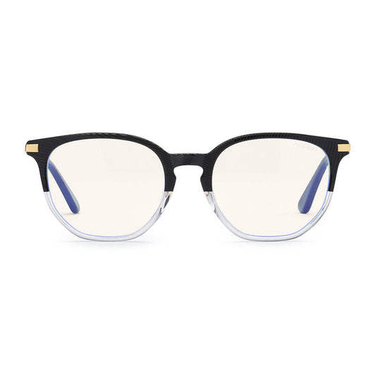 Bolle Safety BARCELONA - Women ProBlu Clear Lens Blk/Clr Frame W/Gold Metal Temple & Blk Temple Tip -(PRBBARC204)