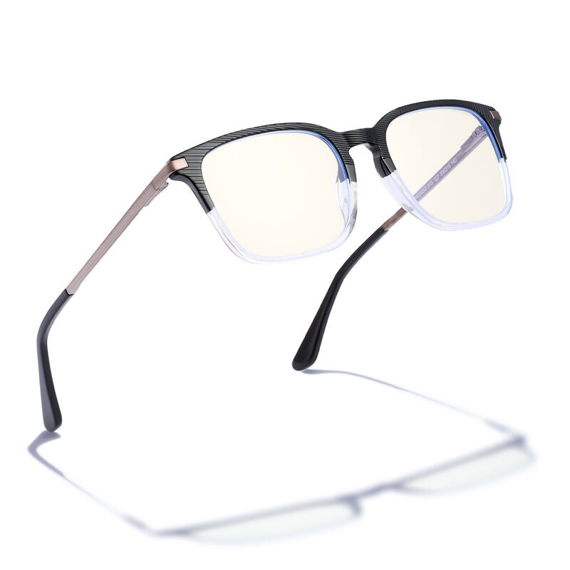 Bolle Safety Chicago - Men Problu Clear Lens Black/Crystal Frame W/Gun Metal Temple & Blk Temple Tip -(PRBCHIC204)