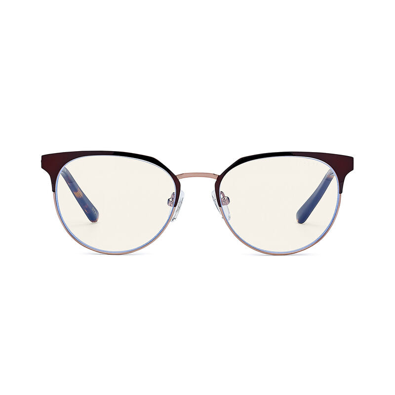 Bolle Safety ROMA - Women ProBlu Clear Lens Brn/Pink Gold Metal Frame W/Tortoiseshell Temple Tips -(PRBROMA200)
