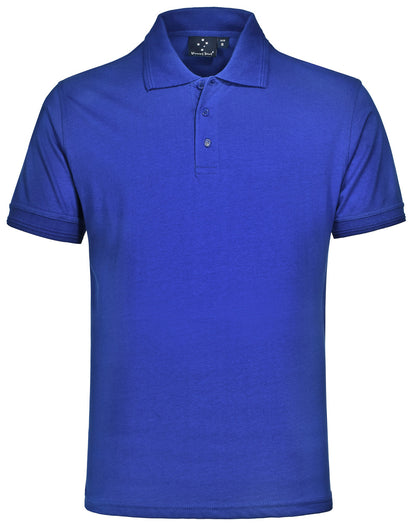 Winning Spirit Contrast Jersey Knit Short Sleeve Polo-(PS05)