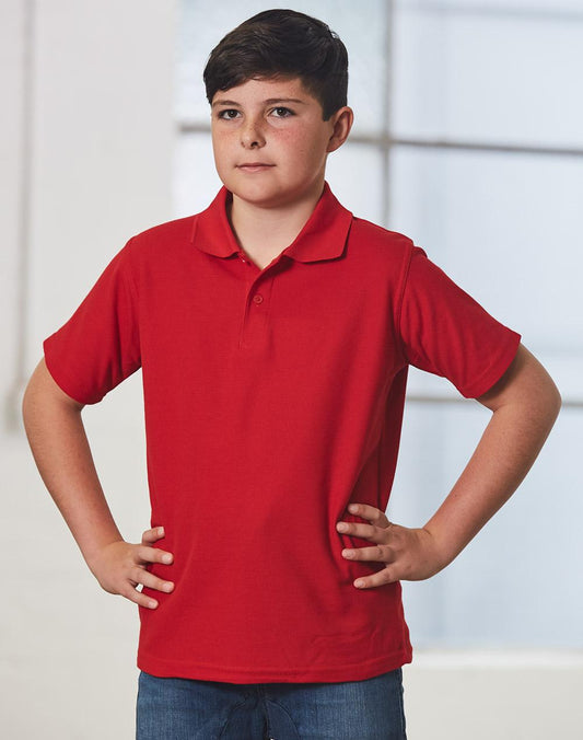 Winning Spirit Kids Traditional Pique Knit Polo-(PS11K)