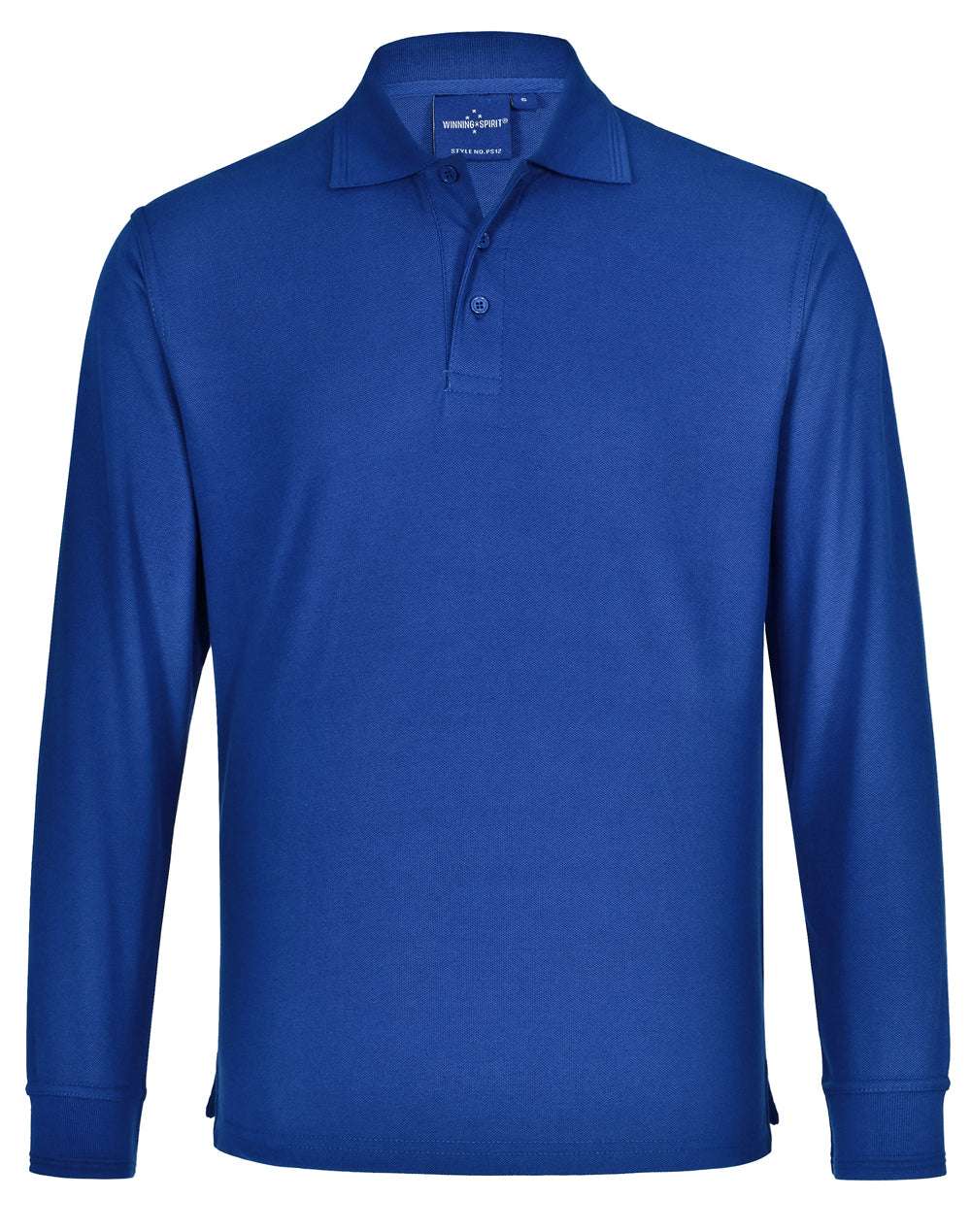 Winning Spirit Unisex Traditional Poly/Cotton Pique Long Sleeve Polo (PS12)