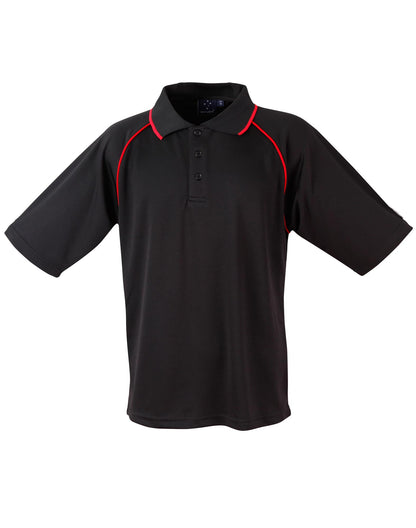 Winning Spirit Men's CoolDry® Raglan Short Sleeve Contrast Polo 1st(12 Colour)-(PS20)