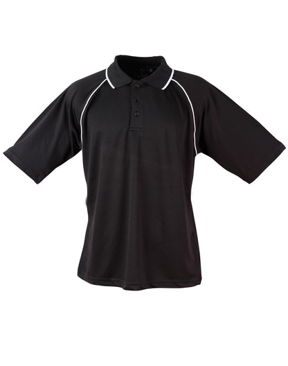 Winning Spirit Men's CoolDry® Raglan Short Sleeve Contrast Polo 1st(12 Colour)-(PS20)