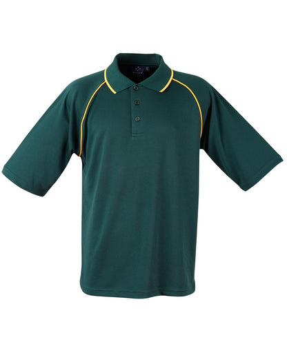 Winning Spirit Men's CoolDry® Raglan Short Sleeve Contrast Polo 1st(12 Colour)-(PS20)