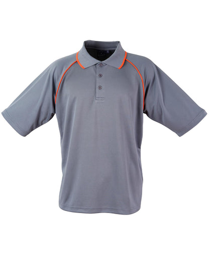 Winning Spirit Men's CoolDry® Raglan Short Sleeve Contrast Polo 1st(12 Colour)-(PS20)