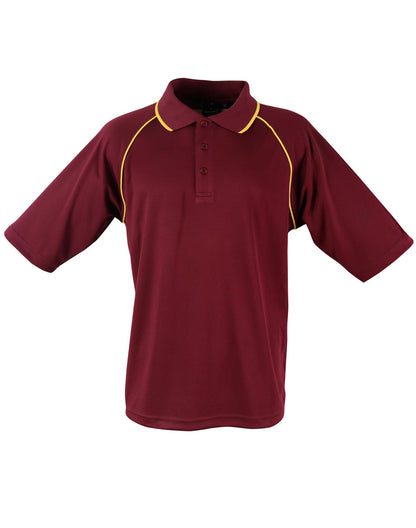 Winning Spirit Men's CoolDry® Raglan Short Sleeve Contrast Polo 1st(12 Colour)-(PS20)