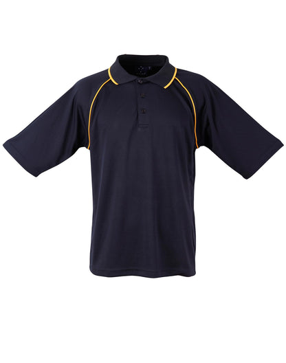 Winning Spirit Men's CoolDry® Raglan Short Sleeve Contrast Polo 1st(12 Colour)-(PS20)
