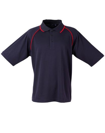 Winning Spirit Men's CoolDry® Raglan Short Sleeve Contrast Polo 1st(12 Colour)-(PS20)