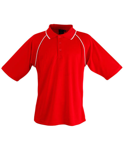 Winning Spirit Men's CoolDry® Raglan Short Sleeve Contrast Polo 1st(12 Colour)-(PS20)