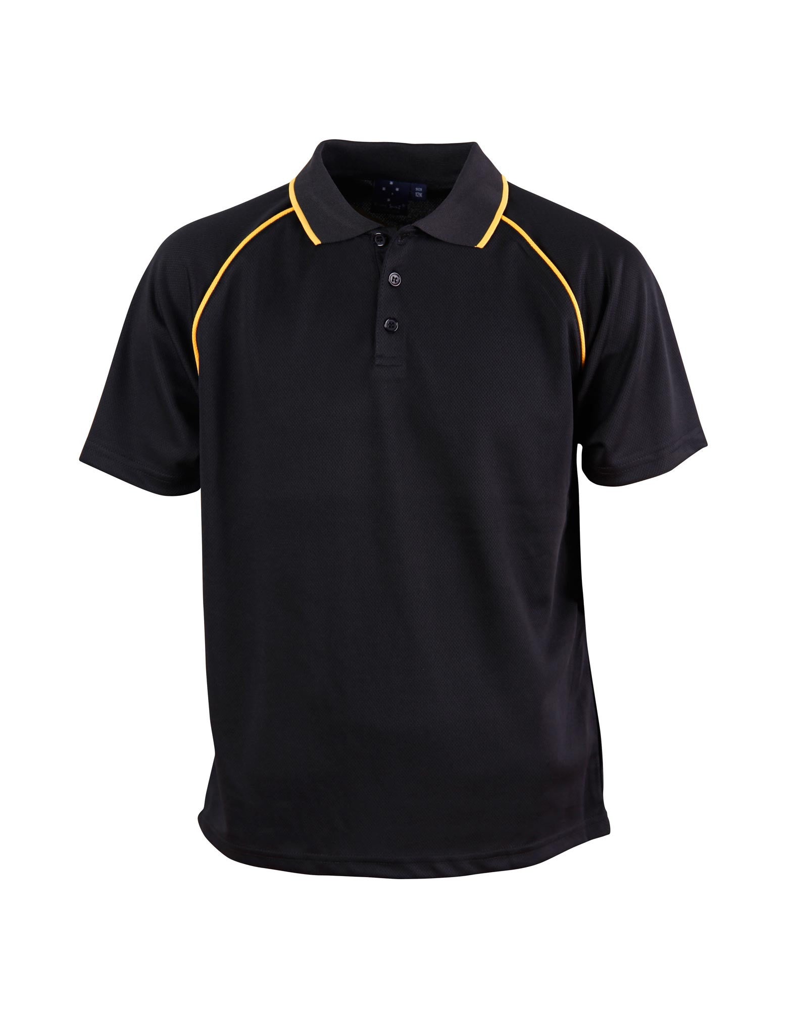 Winning Spirit Champion Kids Cooldry Raglan Short Sleeve Contrast Polo 1st (14 colour)-(PS24)
