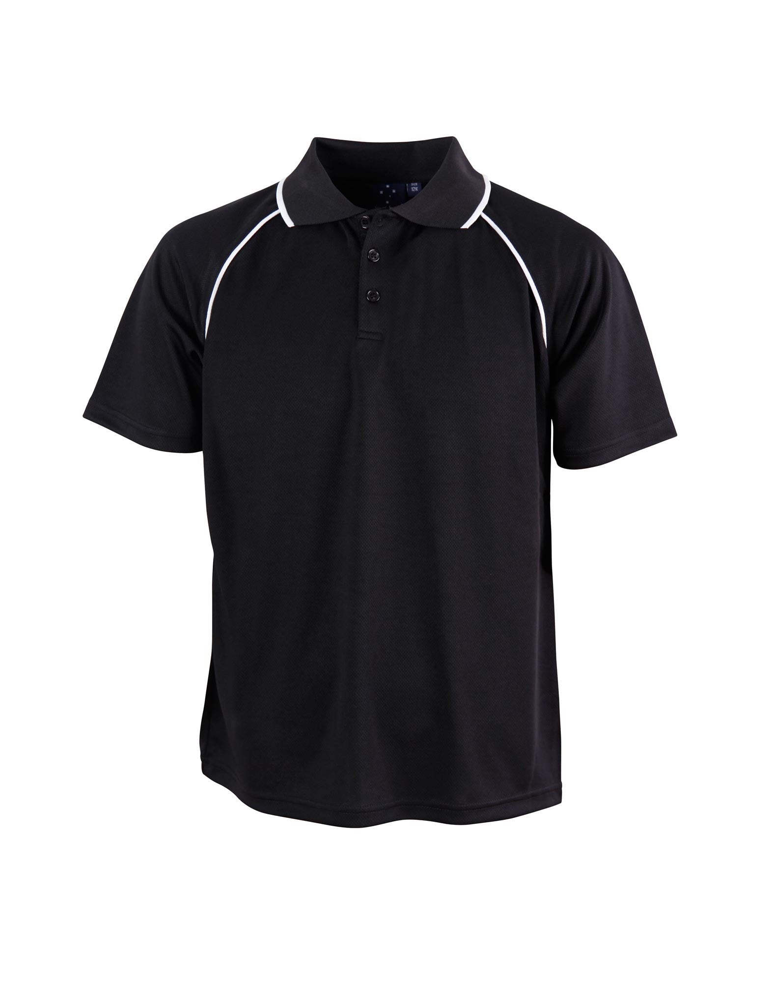 Winning Spirit Champion Kids Cooldry Raglan Short Sleeve Contrast Polo 1st (14 colour)-(PS24)